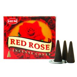 HEM Red Rose Räucherkegel