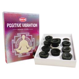 HEM Resin Cups Positive Vibrations Räucherkohletöpfchen
