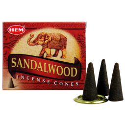 HEM Sandalwood (Sandelholz) Räucherkegel