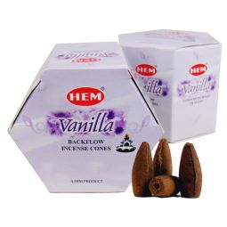 HEM Vanilla Backflow Cones Rückflussräucherkegel
