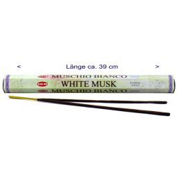 HEM White Musk/Weißer Moschus XL Räucherstäbchen