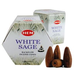 HEM White Sage Backflow Cones Rückflussräucherkegel
