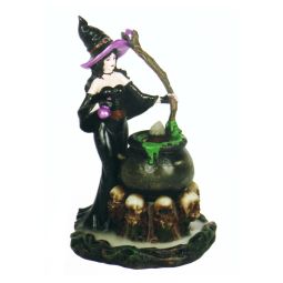 Hexe mit Kessel Rückfluss (Backflow) Räucherkegel Brenner