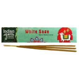 Indian Soul Natural Masala Räucherstäbchen White Sage