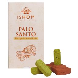 ISHOM Palo Santo Incense Bricks/Räucherbriketts 15 Stk. & Halter