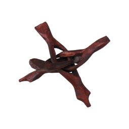 Kobra Holzdreifuß braun klein 9cm für Abalone Muscheln