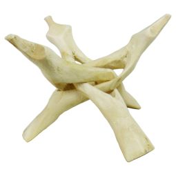 Kobra Holzdreifuß naturhell 15cm für Abalone Muscheln