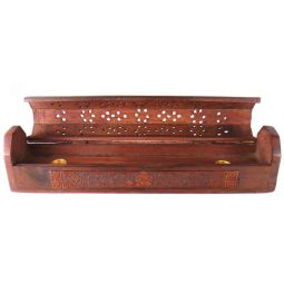 Komfort Räucherstäbchenhalter Box Ganesha geschnitzt