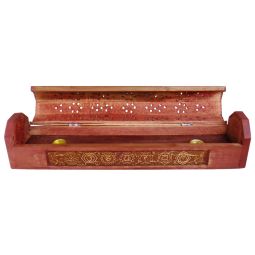 Komfort Räucherstäbchenhalterbox 7 Chakras geschnitzt