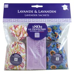 Le Chatelard 1802 Duftsäckchen Lavendel & Lavandin 2x18g & 100g Lavendel Seife Provence Chic