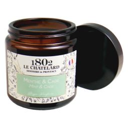 Le Chatelard 1802 vegane Duftkerze Minze & Zeder-Wacholder 80g