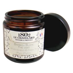 Le Chatelard 1802 vegane Duftkerze weißer Bambus & Grüner Tee 80g