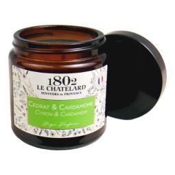 Le Chatelard 1802 vegane Duftkerze Zitronatzitrone & Kardamom 80g