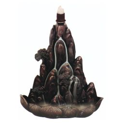 Bronzefarbene Bergspitze Rückfluss-Räucherkegel Brenner