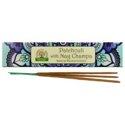 Namaste India Natural Masala Räucherstäbchen Patchouli & Nag Champa