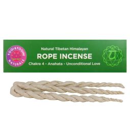 Natural Tibetan Himalayan Rope Incense/Räucherschnüre 4. Chakra