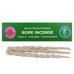 Natural Tibetan Himalayan Rope Incense/Räucherschnüre 5. Chakra
