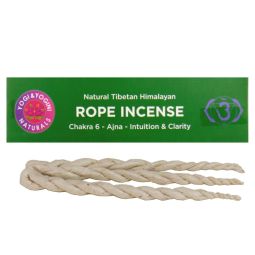 Natural Tibetan Himalayan Rope Incense/Räucherschnüre 6. Chakra