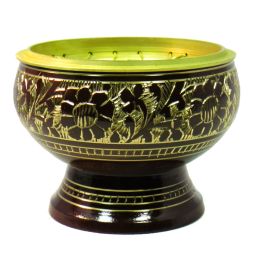 Räuchergefäß Orient Braun Messing 7,5 x 5,5 cm