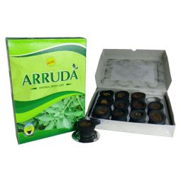 Sree Vani Räucherkohle-Töpfchen & Räucherharz Arruda