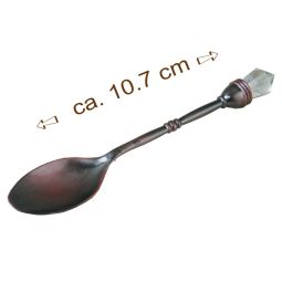 Räucherlöffel Metall kupferrot Kristall 10,7cm