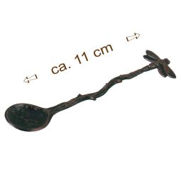 Räucherlöffel Metall kupferrot Libelle 11cm