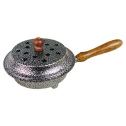 Räuchergefäß Räucherpfanne silber 15 x 26 cm