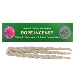 Natural Tibetan Himalayan Rope Incense/Räucherschnüre 7. Chakra