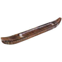 Räucherstäbchenhalter Boot Holz Extralang 35cm