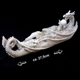 Räucherstäbchenhalter Drache weiß Nr.1