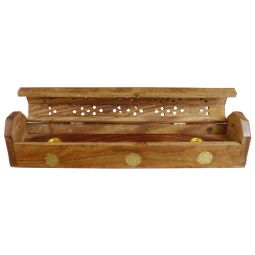 Komfort Räucherstäbchenhalterbox Motiv Blume des Lebens