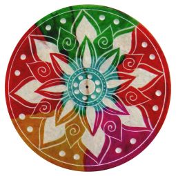 Räucherstäbchenhalterschale Agra Mandala bunt 13cm