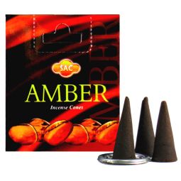 SAC Amber (Bernstein) Räucherkegel