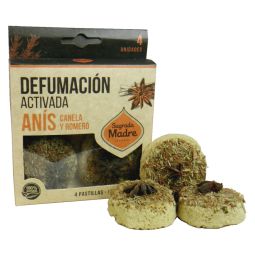 Sagrada Madre aktive Entgiftung Räucherpastillen Anis, Zimt & Rosmarin