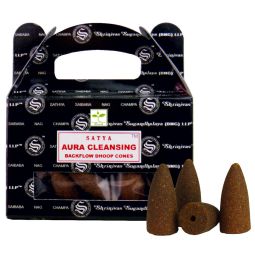 Satya Aura Cleansing Backflow Cones/Rückflussräucherkegel (BNG) LLP