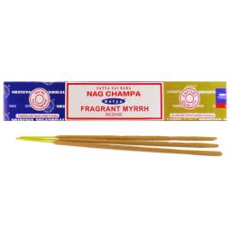 Satya Sai Baba Nag Champa & Fragrant Myrrh Combo Masala Räucherstäbchen (MUM) LLP