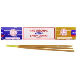 Satya Sai Baba Nag Champa & Sandalwood Combo Masala Räucherstäbchen (MUM) LLP