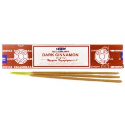 Satya Nag Champa Dark Cinnamon (Zimt) Masala Räucherstäbchen (MUM) LLP