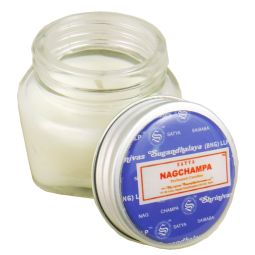 Satya Nag Champa Duftkerze im Glas 28g (BNG) LLP