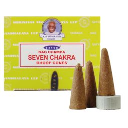 Satya Nag Champa Seven Chakra Räucherkegel (MUM) LLP
