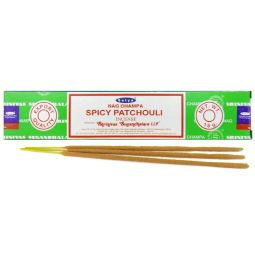 Satya Nag Champa Spicy Patchouli Masala Räucherstäbchen (MUM) LLP