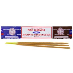 Satya Sai Baba Nag Champa & Aromatic Frankincense Combo Masala Räucherstäbchen (MUM) LLP
