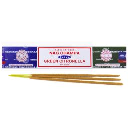 Satya Sai Baba Nag Champa & Green Citronella Combo Masala Räucherstäbchen (MUM) LLP