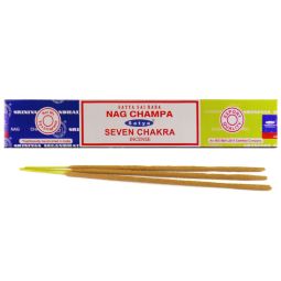 Satya Sai Baba Nag Champa & Seven Chakra Combo Masala Räucherstäbchen (MUM) LLP