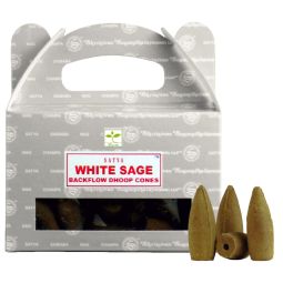 Satya White Sage Backflow Cones/Rückflussräucherkegel (BNG) LLP