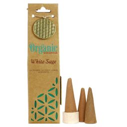 Song Of India Organic Goodness XL Räucherkegel White Sage