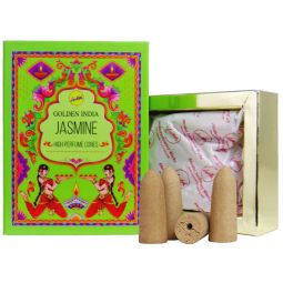 Sree Vani Golden India Backflow Cones/Rückflussräucherkegel Jasmine