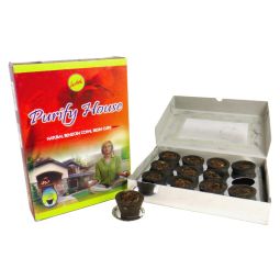 Sree Vani Räucherkohle-Töpfchen & Räucherharz Purify House