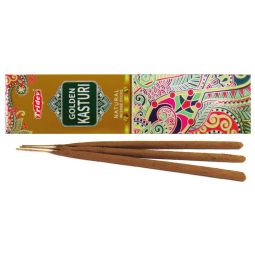 Tridev Golden Kasturi (Moschus) Natural Jumbo Masala Räucherstäbchen