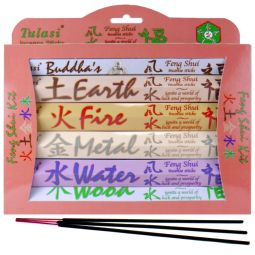 Tulasi Räucherstäbchen Set Feng Shui Kit 6x20